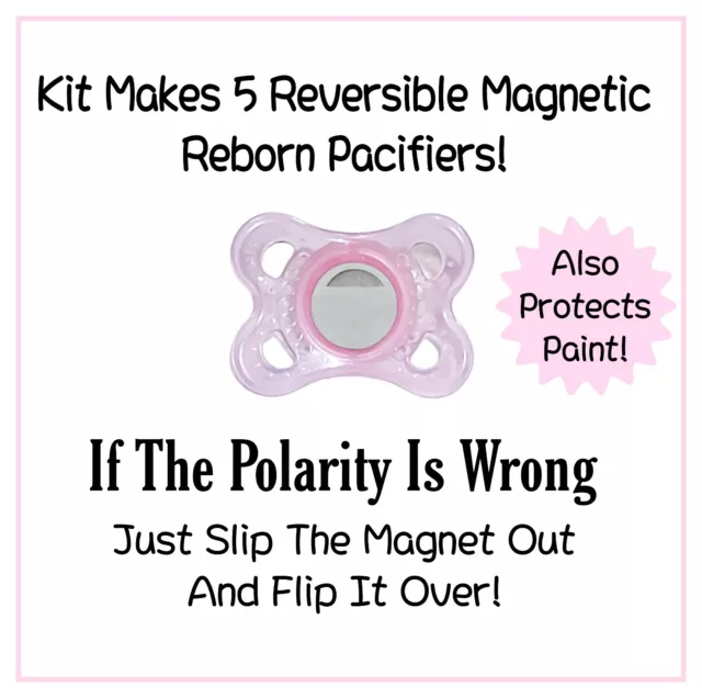 DIY-Magnetic Reborn Pacifier Making Kit ~ Makes 5 Reversible Magnetic Pacifiers! 2
