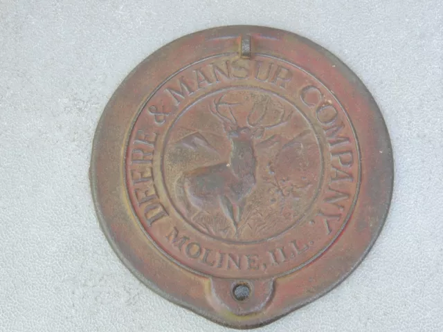 John Deere/Mansur Corn Planter Cover "Lid Only" Vintage Cast Iron Y2002