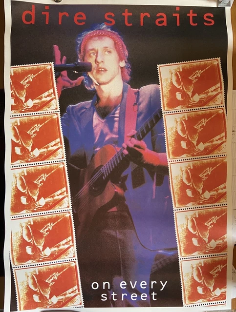 Pôster Dire Straits Mark Knopfler Poster Placa A1 84x60cm A
