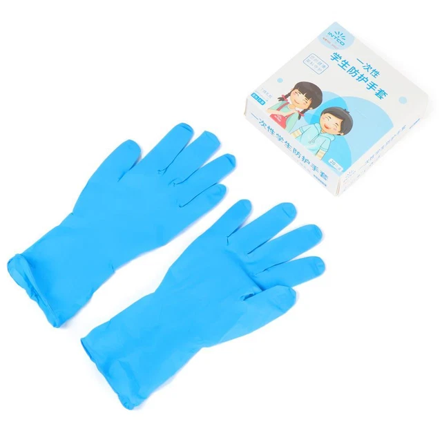 Size Cleaning Supplies Nitrile Gloves Protective Isolation Glove for Boys Girls