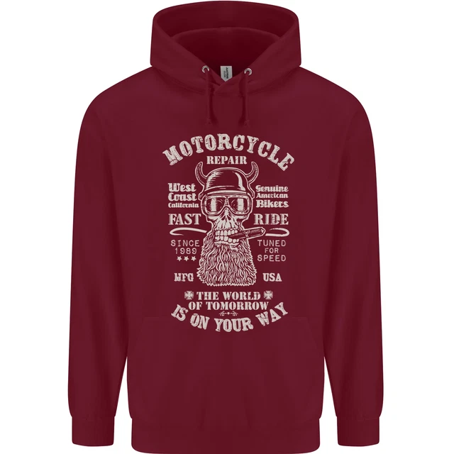 Felpa con cappuccio riparazione moto biker bambini 3