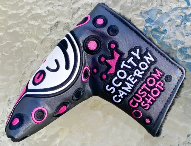 Scotty Cameron  🎰 JACKPOT JOHNNY Blade Putter Headcover *Charcoal/PINK” NEW