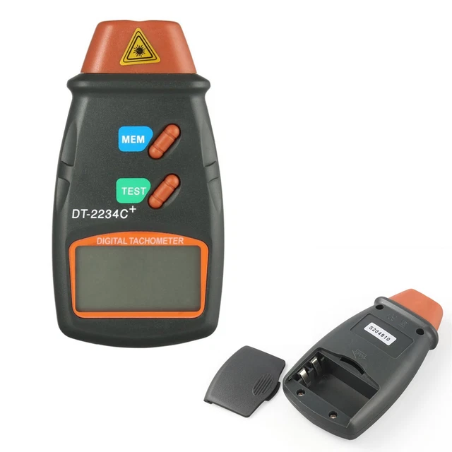 Noncontact Tach Tool RPM Handheld Digital Photo Laser Tachometer Meter Rpm Speed
