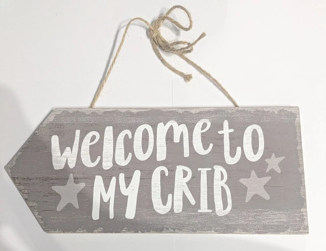 "Welcome to My Crib" Wooden Nursery Decor - Hobby Lobby