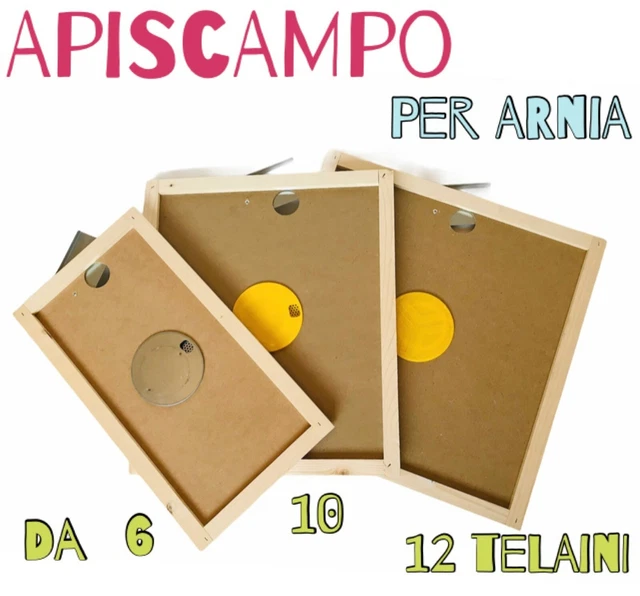 APISCAMPO Arnia Melario Api scampo con disco Apicoltura da 6 10 12 Telaini favi