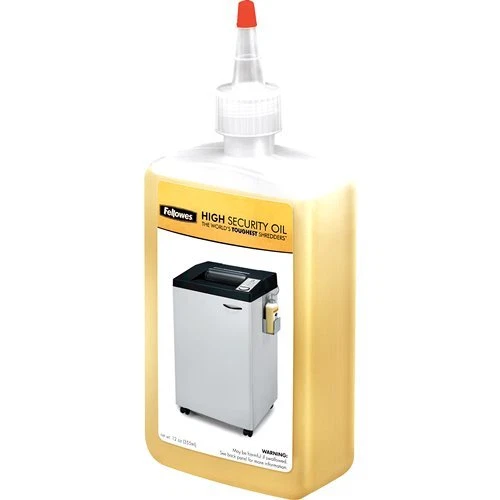 Fellowes Powershred High Security Shredder Oil – 12 Oz. Bottle, 6/Carton