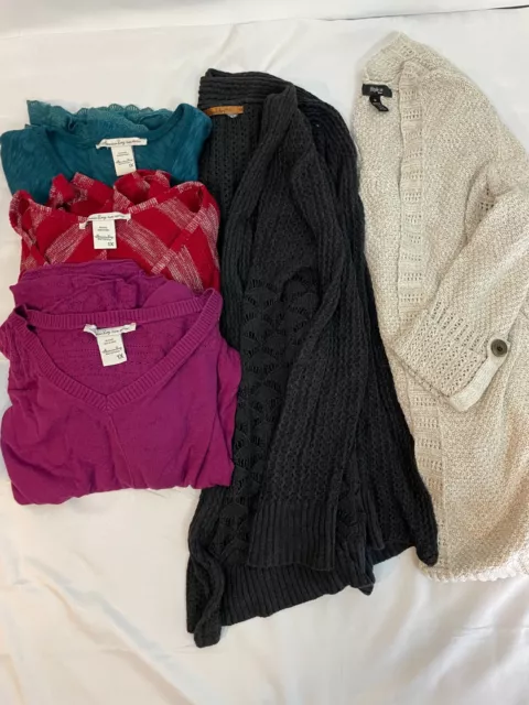 Lot of 5 Women's 1X Sweaters Career Casual: American Rag, Belldini, Style & Co.