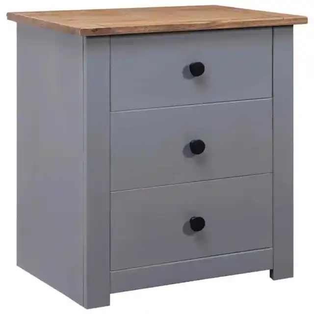 Gabinete de cabecera gris 46x40x57 cm madera de pino gama Panamá