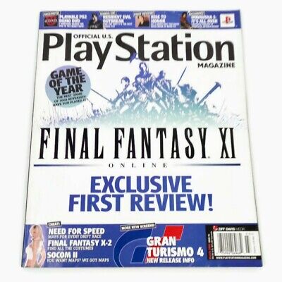 Official PlayStation Magazine March 2004 Issue 78 Demo Disc Final Fantasy Cover