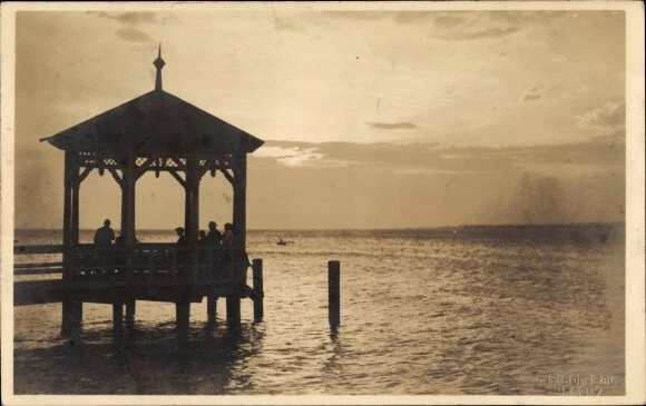 Foto Ak Bregenz am Bodensee Vorarlberg, Pavillon am Wasser - 3667842