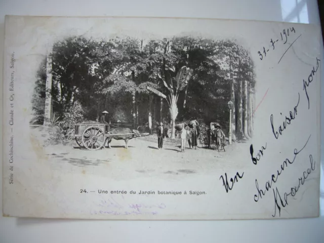 CPA Indochine Cochinchine Saigon - Une Entrée du Jardin Botanique 1904 - Claude
