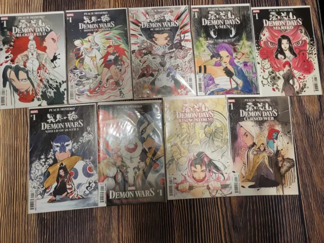 Demon Days Complete Series Peach Momoko Marvel Comics Lot of 9