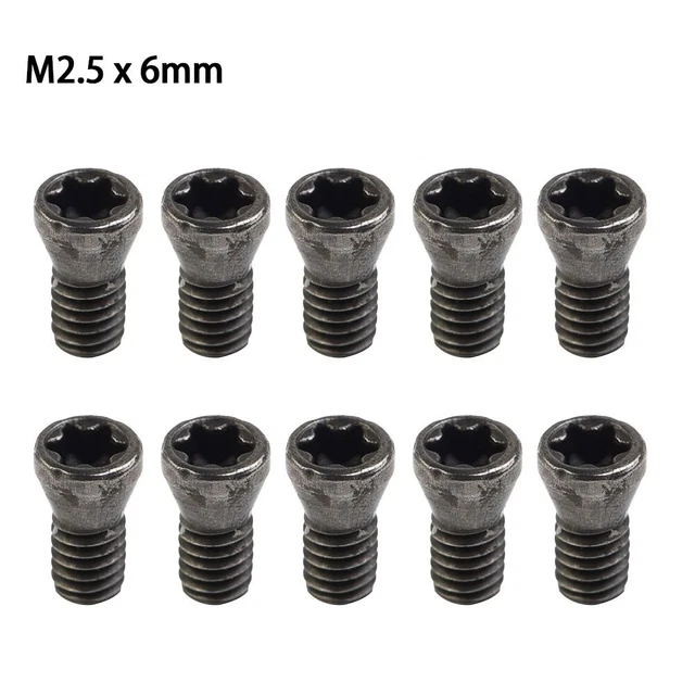 10 pièces M2 5*6 mm insert noir vis Torx pour tour inserts de remplacement outi