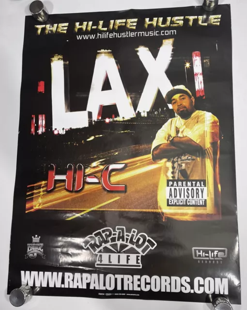 HI-C High Life Hustlel Rap-A-Lot promotional poster, 2003, 18x24” Hiphop