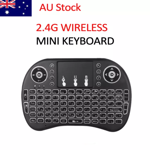 2.4GHz Mini Wireless Keyboard and Touchpad Mouse Android Smart TV Box Laptop PC