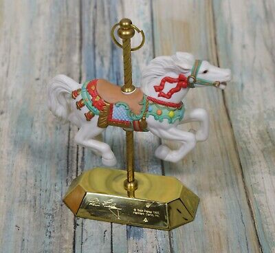 Hallmark Keepsake Ornament Christmas Tobin Fraley Carousel Horse Stand 1993