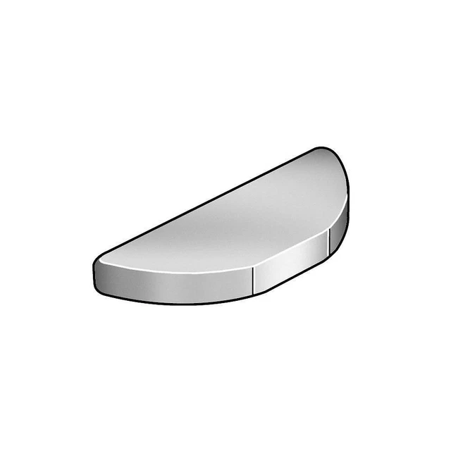 GRAINGER APPROVED WWG-WKC-007 Woodruff Key,1/8x3/4 In,SAE 7,PK100