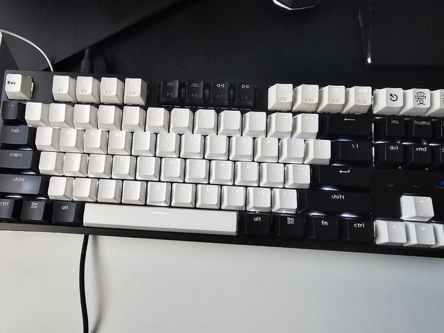 KEYCHRON USA C1 Double-Shot RGB Click Mac/PC Keyboard TKL With Coil ...