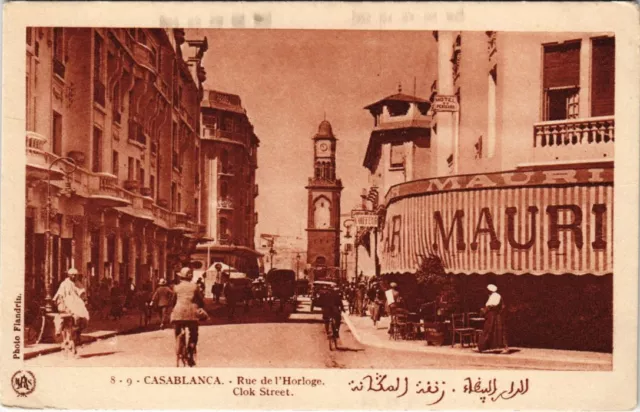 CPA AK MAROC CASABLANCA - Rue de l'horloge (118037)