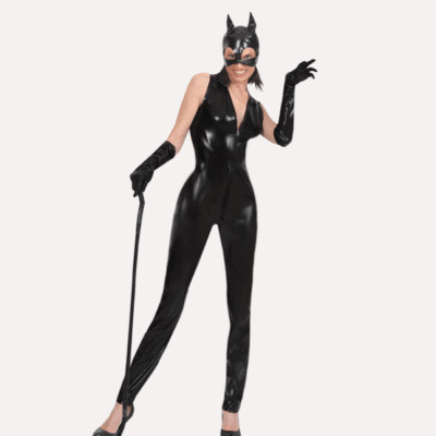 Guirca COSTUME CARNEVALE CATWOMAN VESTITO ADULTO GUIRCA DONNA GATTO CAT HALLOWEEN TG M 