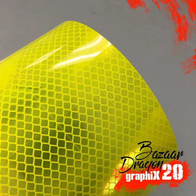 3M Diamond Grade Fluro Yellow/Green  HIVIZ Reflective Tape 50mm X 15m