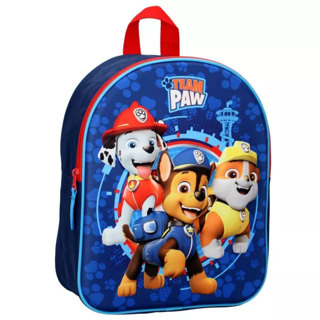 3D Rucksack Kinder | Paw Patrol | 32 x 26 x 11 cm | Chase, Marshall & Rubble