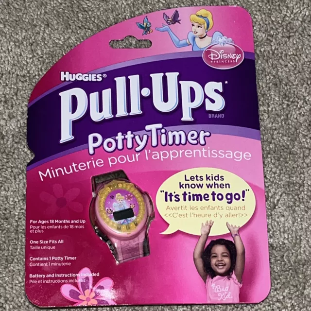 DISNEY PRINCESS HUGGIES Pull Ups Potty Timer Watch -Pink Girls Bathroom ...