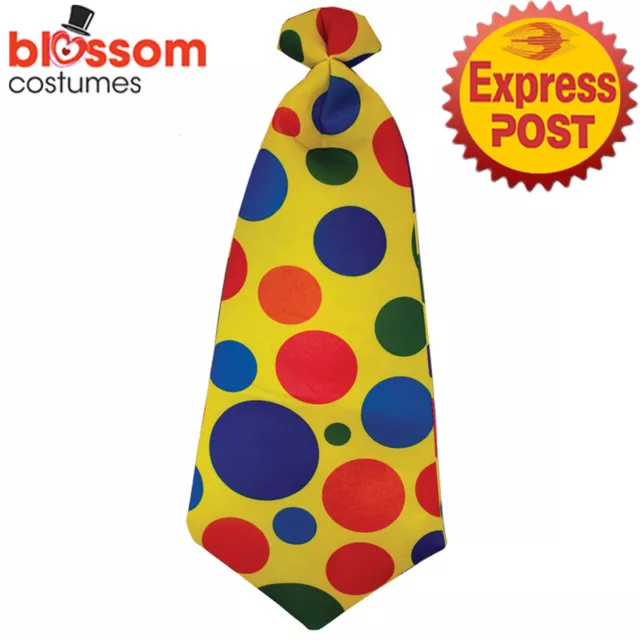 TM183 Polka Dots Clown Jumbo Tie Birthday Circus Halloween Costume Accessory