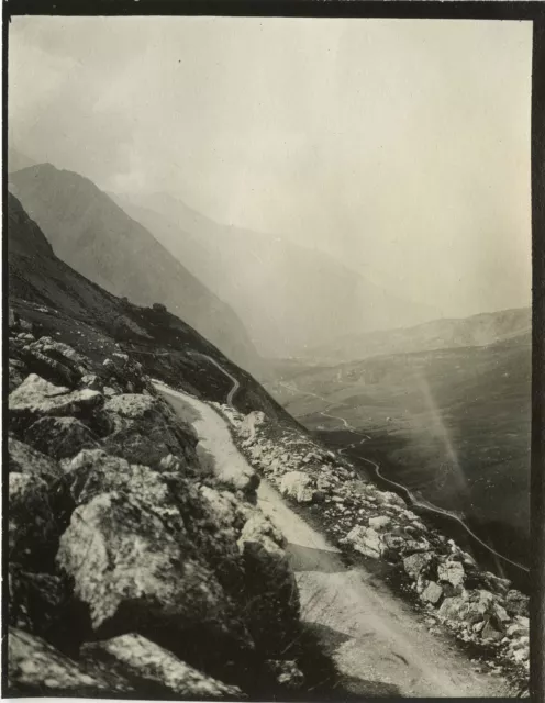 ANTIQUE PHOTO - VINTAGE SNAPSHOT - GALLIBIER NECK MOUNTAIN - MOUNTAIN circa 1910 5