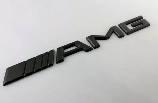 Stemma Fregio Logo Emblema Adesivo Mercedes Badge Amg Posteriore Nero Lucido 19