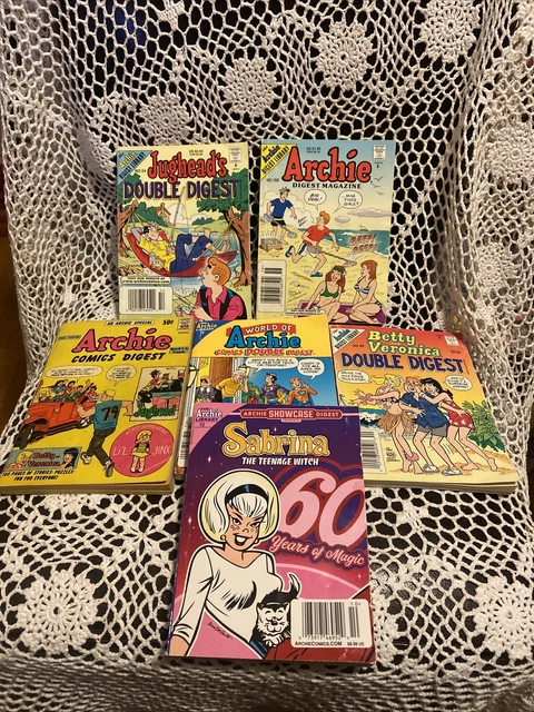 6 Archie Comics Bundle - Betty & Veronica, Sabrina Teenage Witch Books - Lot