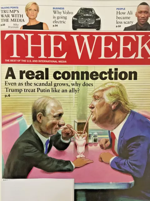 THE WEEK MAGAZINE July 21 2017 DONALD TRUMP WAR WITH MEDIA Treat Putin Like Ally