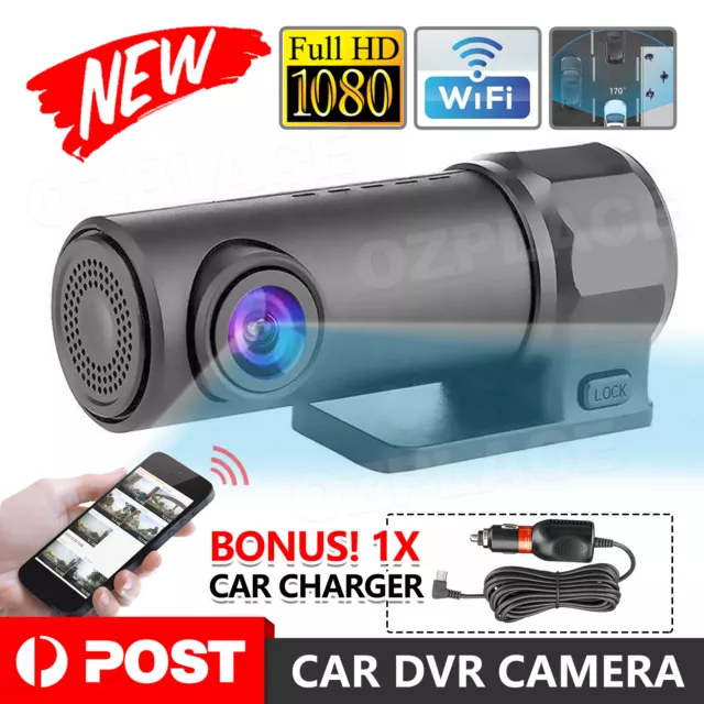 HD 1080P WiFi Car Camera DVR 170° Dash Cam Video Recorder Monitor Night Vision