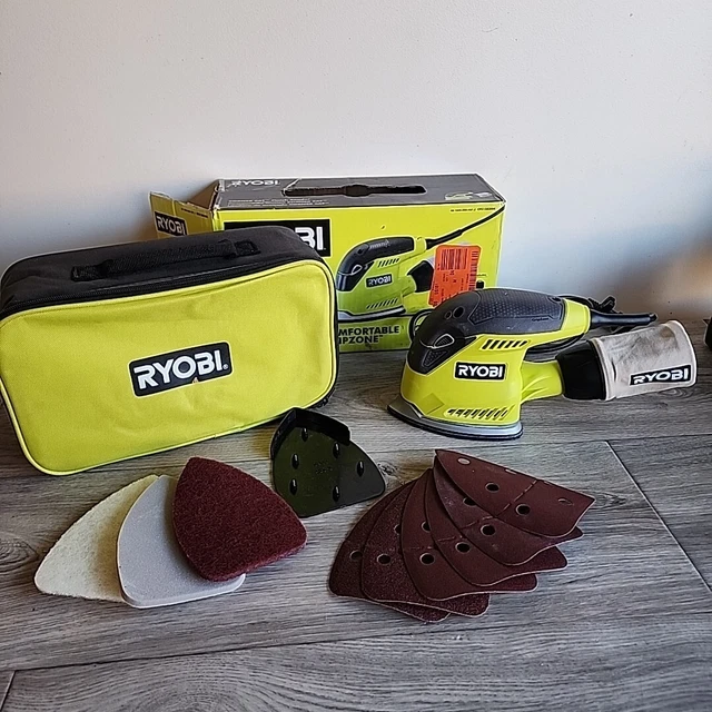 Lijadora de acabado para gato Ryobi CFS1503G eléctrica con cable #P35