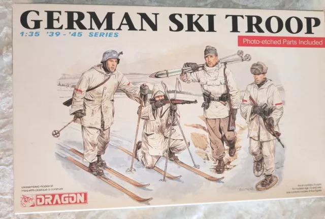 DRAGON WWII GERMAN Ski Troops 1:35 Model Kit #6039 - NEW $14.99 - PicClick