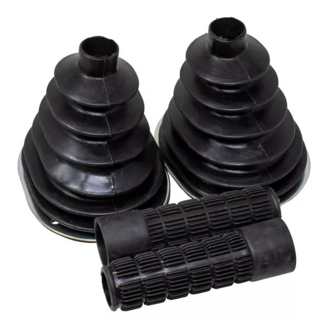 Rubber Steering Boots & Grips Kit Compatible With Bobcat T190 T200 T250 T300