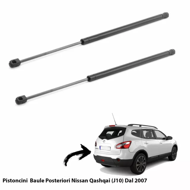 2  Molle A Gas Pistoni Pistoncini Portelone Bagagli Per Nissan Qashqai I (J10)