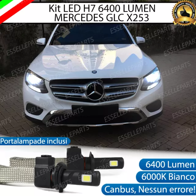 Kit Full Led Mercedes Classe Glc X253 Lampade Led H7 6000K Bianco No Error
