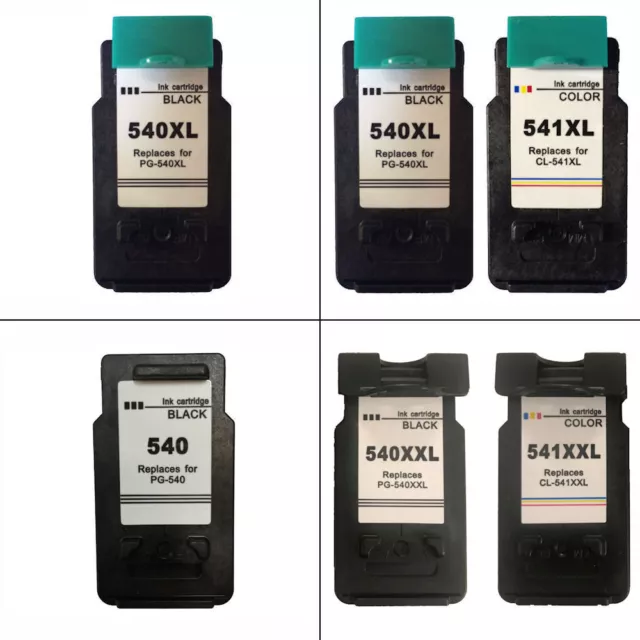 PG540 / CL541 / XL / XXL / Black / Colour Ink Cartridges For Canon PIXMA MG3650