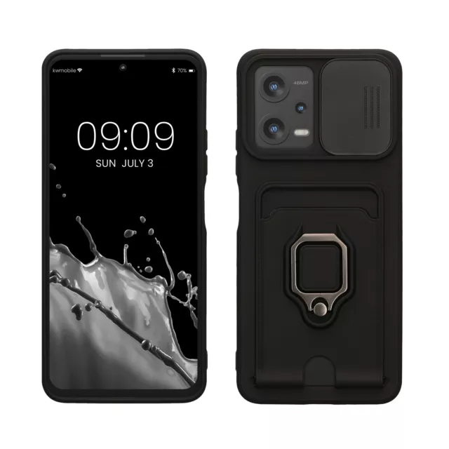 Funda para Xiaomi Redmi Note 12 5G POCO X5 5G con tapa para cámara y tarjetero