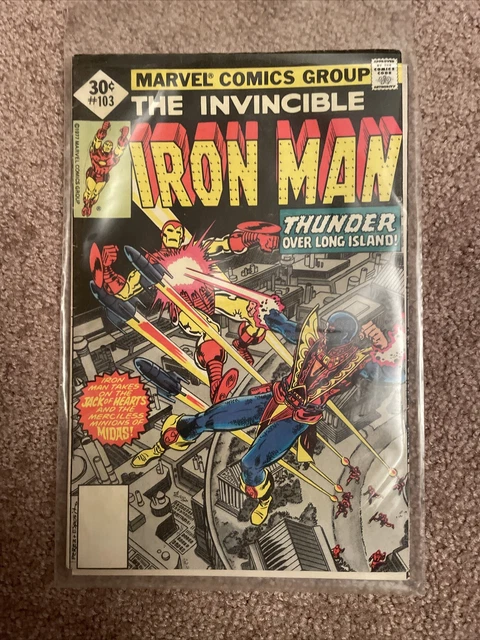 The Invincible Iron Man #103 Oct Marvel Comics Group 1977 Walt Whitman VG