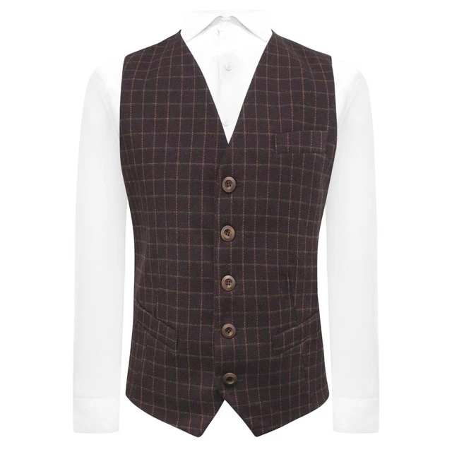 Gilet Femme Chasse Tattersall à Carreaux Bleus – Taille 36 – Showtime Tailoring – Neuf UK