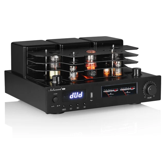 Douk Audio|ST-01 HiFi Bluetooth5.0|Tube Amplifier USB DAC Coax Opt Digital Audio Amp W Vu Meter