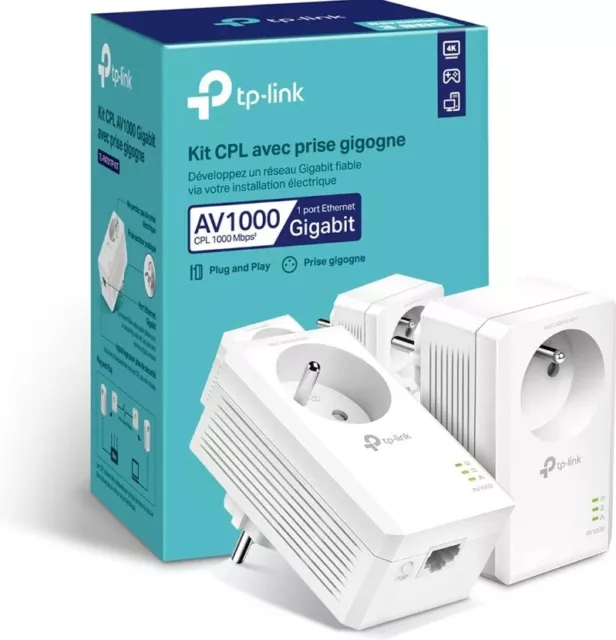 Kit CPL Pack 2 Prises TP-Link 1000 Mbps TL-PA7017P Neuf