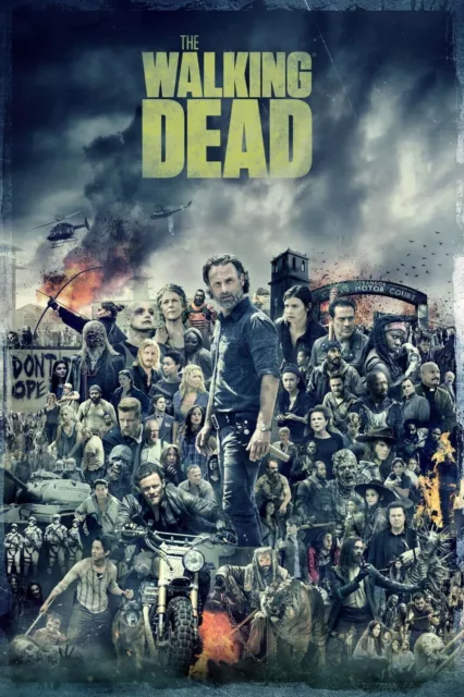 TWD Art Print Promo Poster AMC "The Walking Dead" Series Zombie Wall Decor Gift