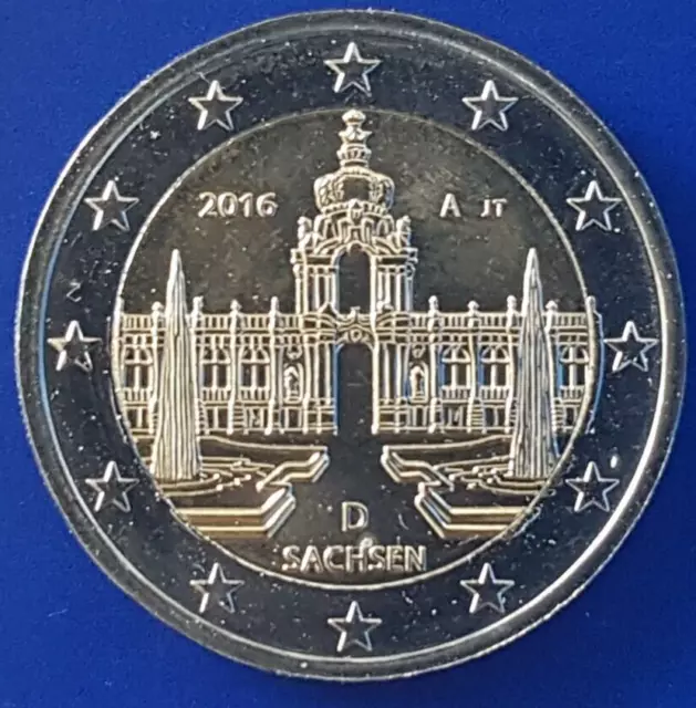 2 Euro 2016 Deutschland  Dresdner Zwinger in Sachsen   neu