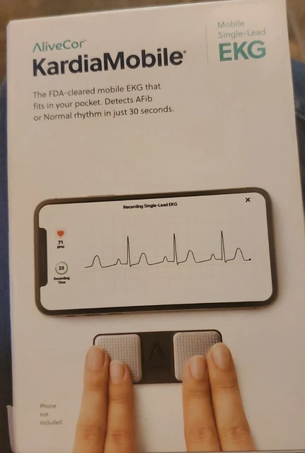 Nuevo monitor de ECG AliveCor KardiaMobile inalámbrico personal móvil de un solo plomo