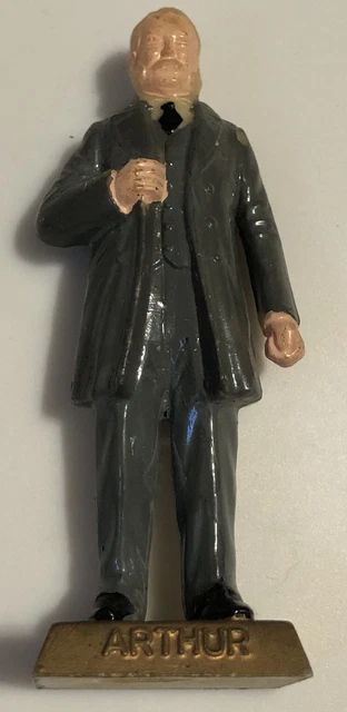 Vintage Chester Arthur Marx Presidents 1960's Toy Plastic Figure  2.75"