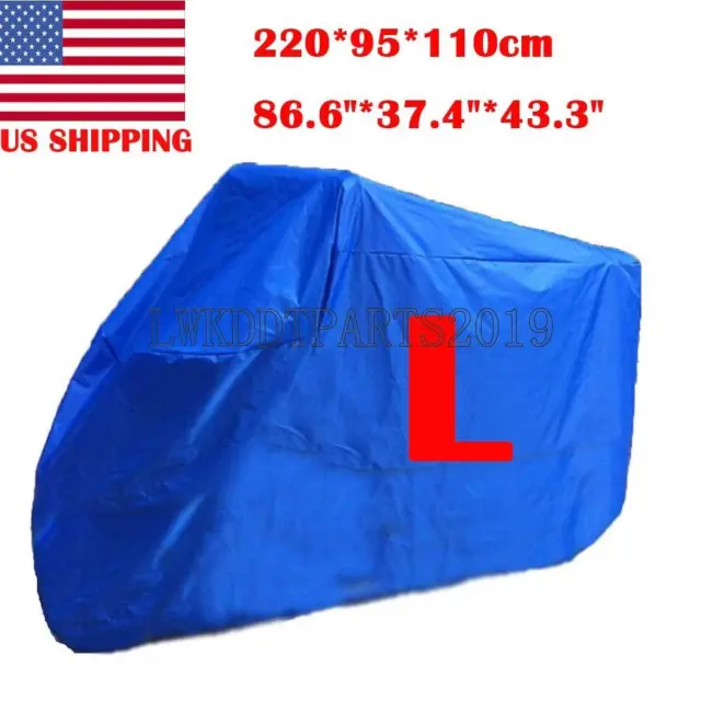 L Motorcycle Scooter Moped Cover Outdoor Storage  Dust UV Protector