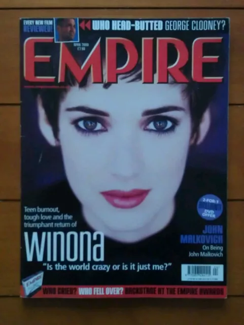 Empire April 2000 Winona Ryder, George Clooney, The Insider, Frank Darabont,